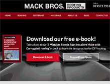 Tablet Screenshot of mackbros.com.au